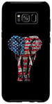 Coque pour Galaxy S8+ Drapeau américain éléphant