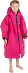 Dryrobe Advance Junior Changing Robe Pink Long Sleeve Kids Waterproof Windproof