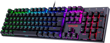 Mechanical Gaming Keyboard, Redragon Mechanical Keyboard with 105 Programmable -