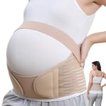 NEOtech Care Ceinture de grossesse de marque Support lombaire et soutien abdominal/abdomen, pour femme enceinte (Beige, Taille XXL)