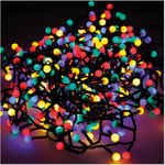 Guirlande Lumineuse Extérieur Led Scintillante ''cherry Compact'' 16m 500 Led Multi-Couleur.