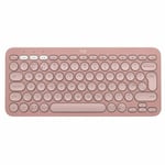 Clavier sans fil Logitech Pebble Keys 2 K380s Espagnol Qwerty Rose