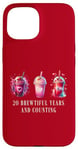 Coque pour iPhone 15 20 ans de travail anniversaire de travail Frappe drôle 20e année