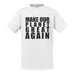 T-Shirt Enfant Emmanuel Macron Make Our Planet Great Again Citations Célèbres Politicien