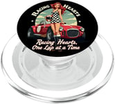 Racing Hearts, One Lap At A Time Pinup PopSockets PopGrip for MagSafe