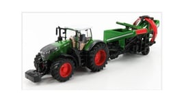 BURAGO BU31666 Fendt - Vario 1050 Tractor With Cultivator Remorque 2016 - Vert G