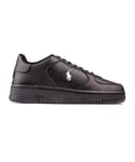 Polo Ralph Lauren Mens Masters Court Trainers - Black - Size UK 10