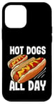 Coque pour iPhone 12 mini Hot Dogs Barbecue pour les amateurs de hot-dogs