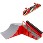 Finger Skateboard Ramp Tillbehör Set, Fingerboard Skate Park Kit Ramp Finger Skateboards Träning Rekvisita för Barn och Barn (B)