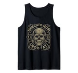 Stoic Philosophy Memento Mori Amor Fati Skull Stoicism Quote Tank Top