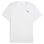 M TAD ESSENTIALS SOLID CAT TEE (LC small cat) PUMA White, størrelse XX-Large