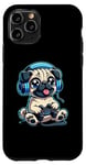 iPhone 11 Pro Funny Pug Gamer Dog Gaming Pug Pugs Video Game Case