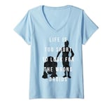 Star Wars R2-D2 & C-3PO Life Is Too Short For Wrong Droids T-Shirt avec Col en V