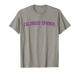 Colorado Springs CO Little London Throwback Purple Grunge T-Shirt