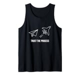 Trust the Process Motivational Paper Plane to Jet Tank Top