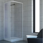 CABINE DE DOUCHE PAROI DE DOUCHE EN PVC ACQUARIO 75x75 PORTE UNIQUE