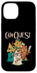 Coque pour iPhone 14 Cat Quest RPG Hero Cats Jeu vidéo RPG Gamer Funny Cat