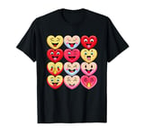 Valentine’s Day Silly Faces Hearts Funny Boys Girls T-Shirt