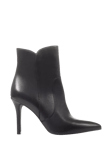 Jones Bootmaker Cadence Leather Stiletto Heel Ankle Boots, Black