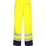 Lyngsøe PU-regnbukse, High-Vis gul/marine, klasse 2, størrelse S