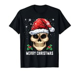 Merry Christmas Funny Santa Sugar Skull T-Shirt