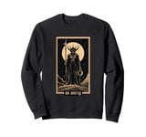 No Mercy Tarot Card Baphomet Satan Goth Sweatshirt