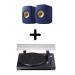 Enceintes actives Hifi connectées KEF LSX 2 Bleu (paire) + Platine vinyle Teac TN-280BT-A3 Noir