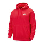 Nike M NSW Club Hoodie PO BB Sweat-Shirt Homme, University Red/University Red/White, FR : L (Taille Fabricant : L-T)