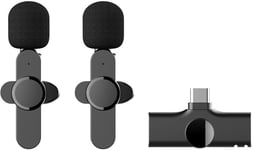 Langaton Moobio K5 Lavalier -mikrofoni USB-C x2:lla