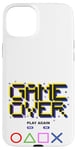 Coque pour iPhone 15 Plus Game Over Vintage Retro Jeux Vidéo Gaming