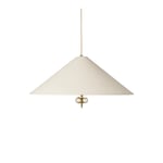 Gubi - 1967 Pendant Base: Brass, Shade: Canvas - Pendellamper - Paavo Tynell - Beige