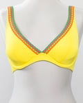 Antigel La Santa Triangle Bikini Top - Yellow - F, 80