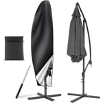 Housse Parasol Deporte avec Perche Télescopique, Housse de Protection pour Parasol en Tissu Oxford 210D , Imperméable, Coupe-Vent, Anti-UV ,pour