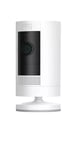 Ring Stick Up Cam | Battery | HD Outdoor Wireless Camera System | White