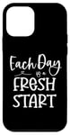 Coque pour iPhone 12 mini Inspirational Every Day Fresh Start Motivational Optimiste