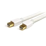 StarTech.com 10ft (3m) Mini DisplayPort Cable - 4K x 2K Ultra HD Video - Mini DisplayPort 1.2 Cable - Mini DP to Mini DP Cable for Monitor - mDP Cord - White (MDPMM3MW)