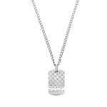 JOOP! Chaîne avec pendentif en acier inoxydable pour homme, 60 cm, argent, livré dans une boîte cadeau, 2033967