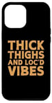 Coque pour iPhone 12 Pro Max Cool Locs Mélanine Art pour femmes filles africaines dreadlocks locd