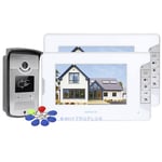 HOMSECUR Video Door Bell with 2 Monitors IR Camera RFID/ Electric Lock Supported