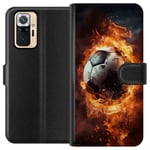 Lommeboketui til Xiaomi Redmi Note 10 Pro med Fotball motiv