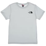 THE NORTH FACE Girl's Simple Dome T-Shirt, Tin Grey, L