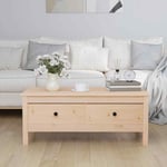 vidaXL Coffee Table 100x50x40 cm Solid Wood Pine UK