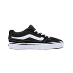 Mens Vans Size 7.5, Caldrone Sneaker Black & White Suede & Mesh Canvas Lace Up Shoes, Low Top Men's Trainers, Lightweight Sports Shoes by Vans Active Wear Range (7.5 UK)