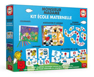 Kit jeu éducatif Educa école Maternelle Monsieur Madame