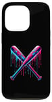 iPhone 13 Pro Cross Baseball Bat with SprinklesDrip Sports Player Softball Case