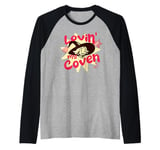 Vintage Witches Coven Lovin My Coven Funny Witchy Vibes Raglan Baseball Tee