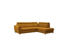 Hoffman Sofa med Sjeselong 3-seter - Oransje 3 seters sofa divan