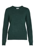 Viril O-Neck L/S Knit Top - Noos Green Vila