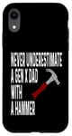 Coque pour iPhone XR Never Underestimate A Gen X Dad With A Hammer Humour Funny