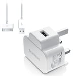 GENUINE SAMSUNG GALAXY TAB 2 / 10.1 / NOTE 10.1 / USB MAINS WALL CHARGER 